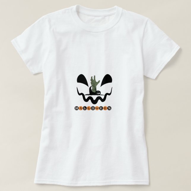 halloween kvinnors t-shirt (Design framsida)