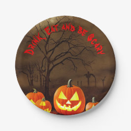Halloween kyrkogård Drick Ät och var Skräckinjagan