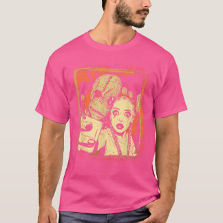 Halloween Kyrkogård Sie Tecknad Skräck Monster Kon T Shirt