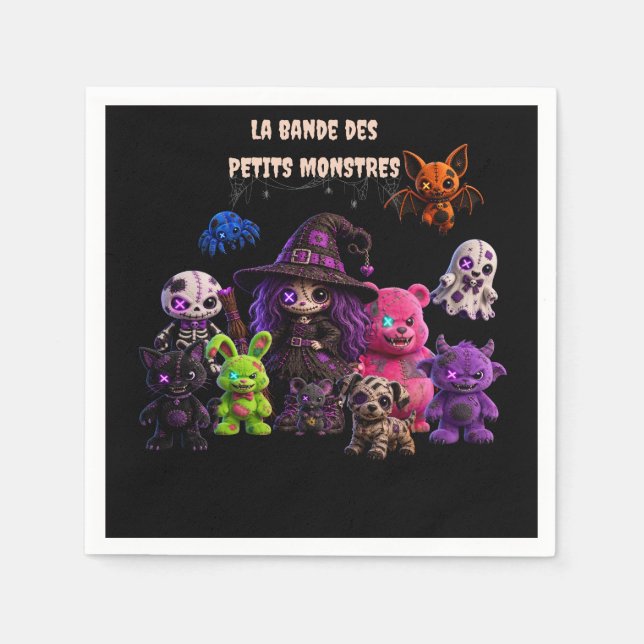  Halloween - La Bande des Petits Monstres Pappersservett (Framsidan)