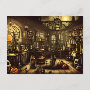 Halloween Lab Vykort