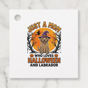 Halloween Labrador Mamma Vintage Hund Design_1 Gåvor Etiketter