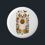 Halloween Labrador Retriever Flowers Knapp<br><div class="desc">Halloween Labrador Retriever Flowers</div>