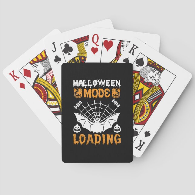 Halloween-läge laddar födelsedagen casinokort (Baksidan)