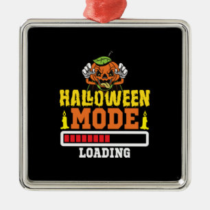 Halloween-läge laddar födelsedagen julgransprydnad metall