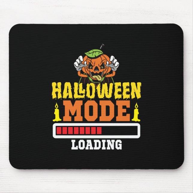 Halloween-läge laddar födelsedagen musmatta (Framsidan)