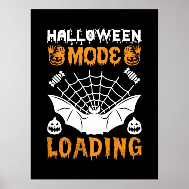 Halloween-läge laddar födelsedagen poster (Framsidan)