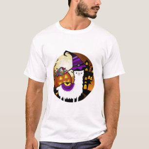 Halloween Lama Alpaca Rolig Lama Glama Cool Presen T Shirt