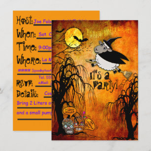 Halloween Lamb-Witch Party (Personlig) Inbjudningar