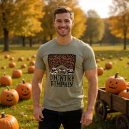 Halloween Land Pumpkins Typography T Shirt