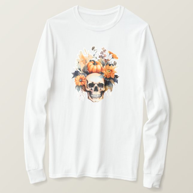 Halloween Långärmad T-Shirt (Design framsida)