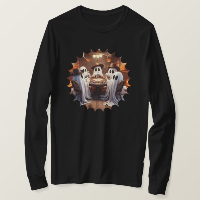 Halloween Långärmad T-Shirt (Design framsida)