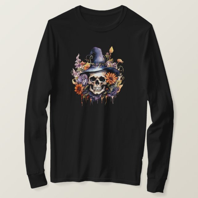 Halloween Långärmad T-Shirt (Design framsida)
