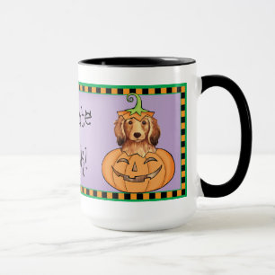 Halloween Långhårigare Dachshund Mugg