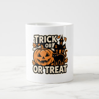 Halloween-lapp för katt trick or treat jumbo mugg
