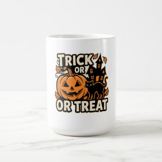 Halloween-lapp för katt trick or treat kaffemugg