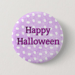 Halloween lappar purpurfärgad pumpa knäppas knapp