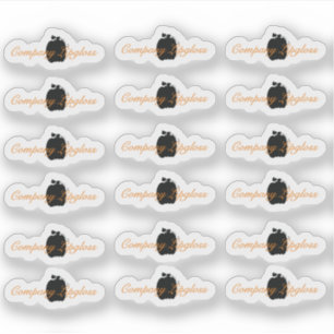 Halloween läppglansförpackning Logotyp Läpp Brandi Klistermärken