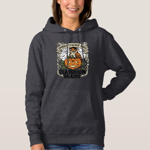 Halloween lärare pumpa uggla vintage skoltröja t shirt