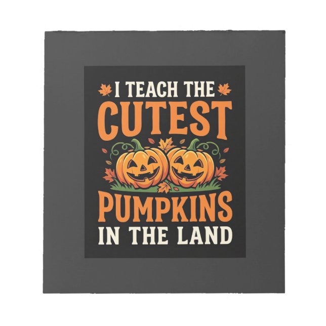 Halloween lärare sötaste pumpar design_1 anteckningsblock (Framsida)