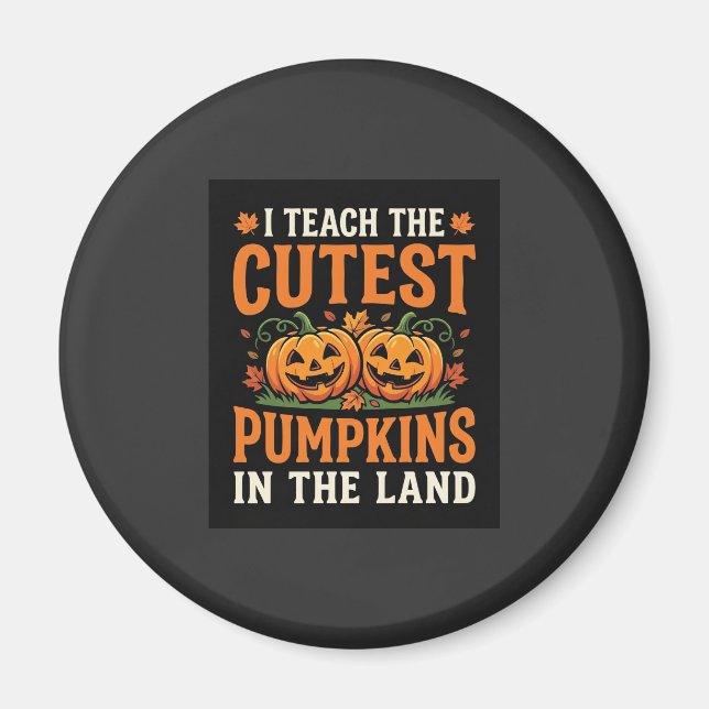 Halloween lärare sötaste pumpar design_1 magnet (Framsidan)