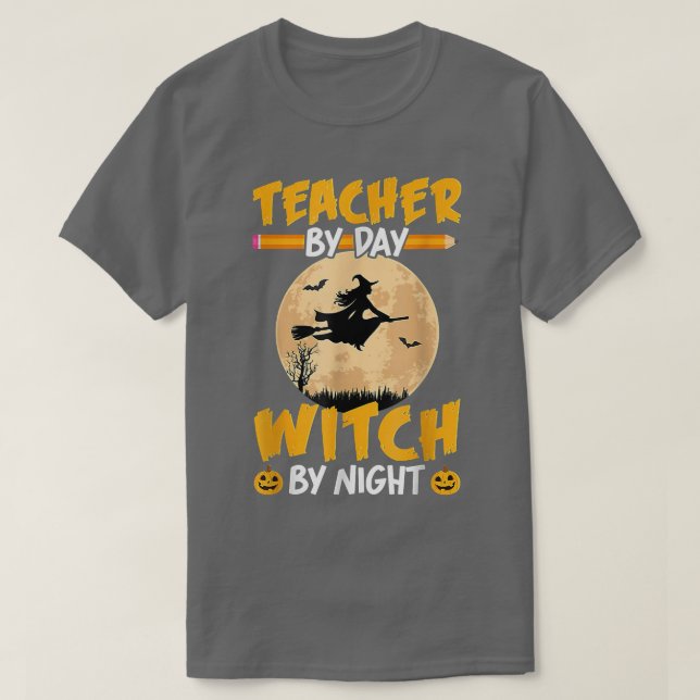 Halloween-läraren efter dagsljus per nattklump t shirt (Design framsida)
