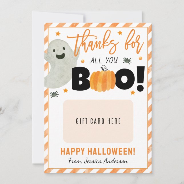 Halloween-lärarexamen med lyft-kort inbjudningar (Framsida)