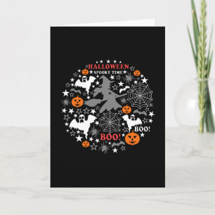 Halloween läskig tid kort