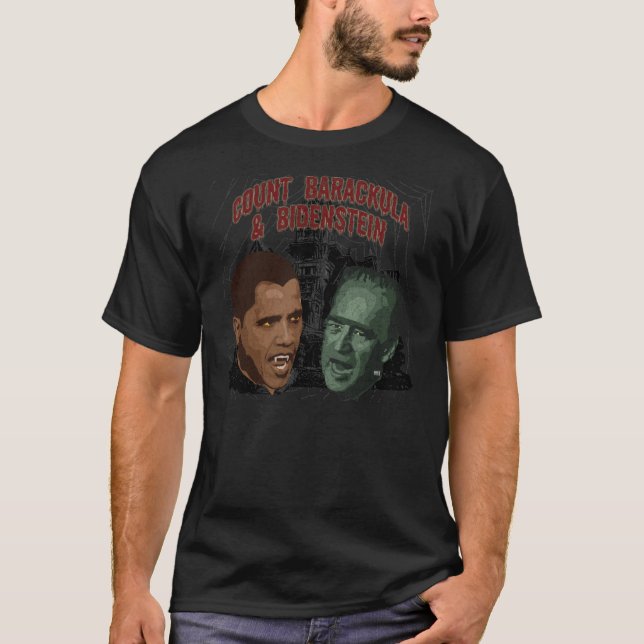 Halloween läskiga Obama Tee Shirt (Framsida)