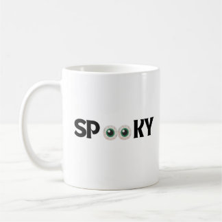 Halloween-läskigt läskig öga söt kaffemugg