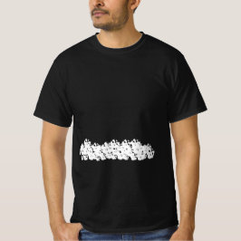 Halloween, läskvit döskallar svart svart t shirt