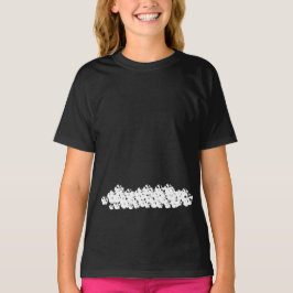 Halloween, läskvit döskallar svart svart t shirt