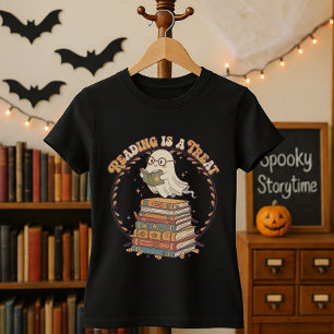 Halloween-läsning är ett dragat cute-gåva för läsa t shirt