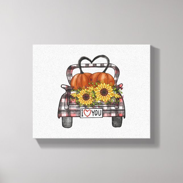 Halloween Lastbil Canvastryck (Framsida)