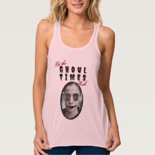 Halloween lät Ghoul Times roll Grunge Bestie Linne Med Racerback
