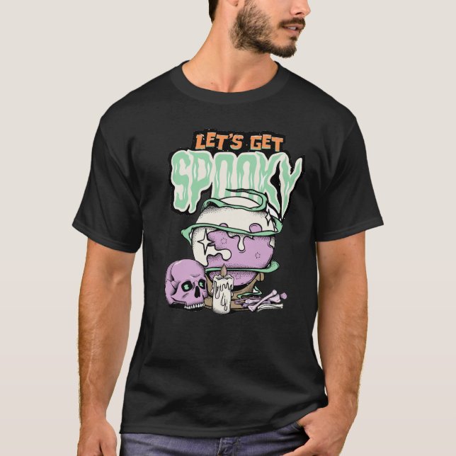Halloween Låt oss att få Spooky T-Shirt (Framsida)