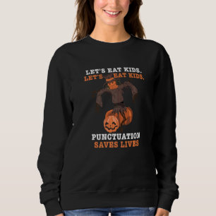 Halloween Låt oss eat Kids interpunktion som rädda T Shirt