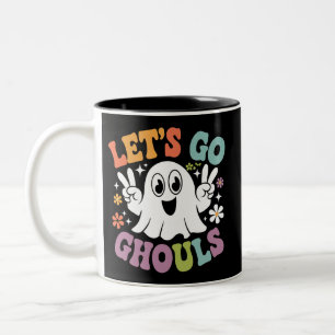 Halloween Låt Oss Gå Spöken Retro Kostym Två-Tonad Mugg