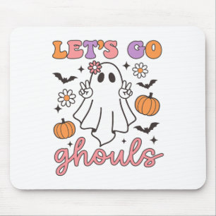 Halloween Låt oss Go Ghouls Ghost Retro Costume Wo Musmatta