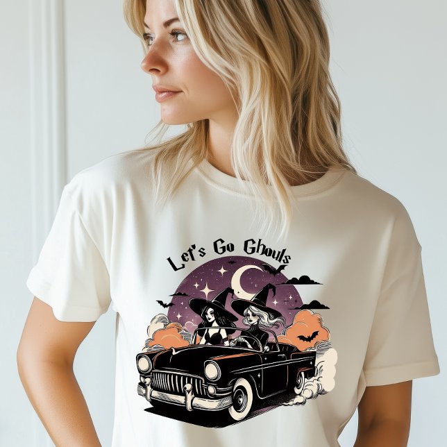 Halloween Låt oss Go Ghouls Witches Road Resa T Shirt (Skapare uppladdad)