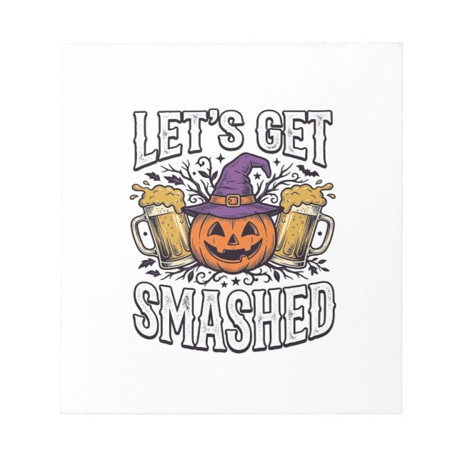 Halloween Låt Oss Krossas Pumpabrygd Anteckningsblock (Framsida)