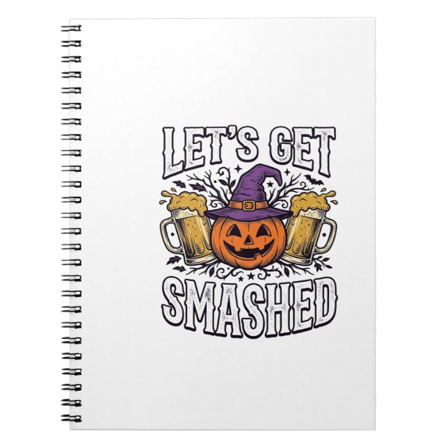 Halloween Låt Oss Krossas Pumpabrygd Anteckningsbok (Framsidan)