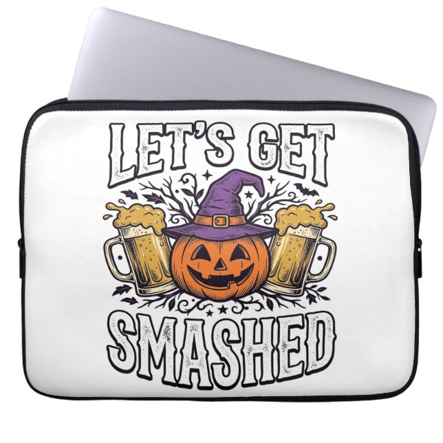 Halloween Låt Oss Krossas Pumpabrygd Laptop Fodral (Framsidan)