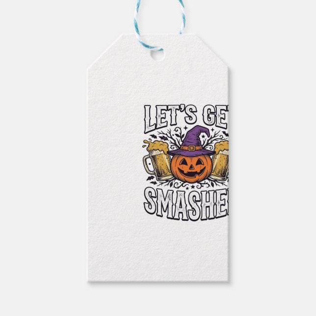 Halloween Låt Oss Krossas Pumpabrygd Presentetikett (Framsidan)