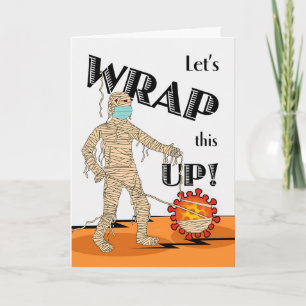 Halloween, Låt oss Wrap Up, Mummy och Virus Kort