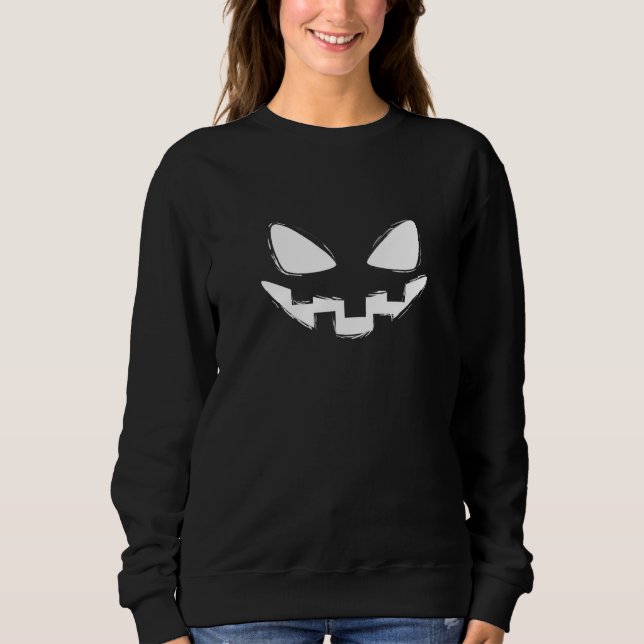 Halloween Lazy Costume Jack o lantern T Shirt (Framsida)