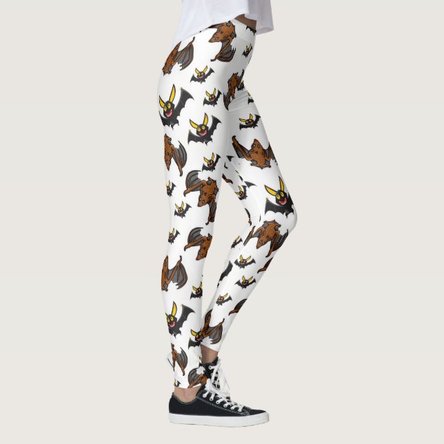 Halloween Leggings, Fladdermöss Leggings (Höger)