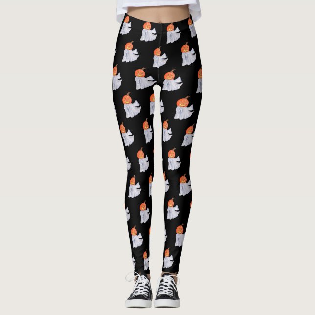 Halloween Leggings med Spöken Leggings (Framsida)