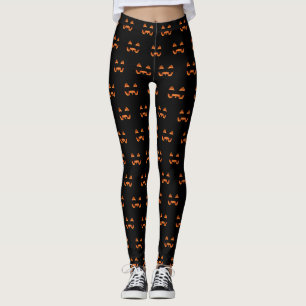 Halloween Leggings Roliga Pumpa Leggings