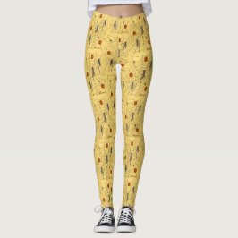 Halloween Leggings Skeletons, Webben, Pumpkins